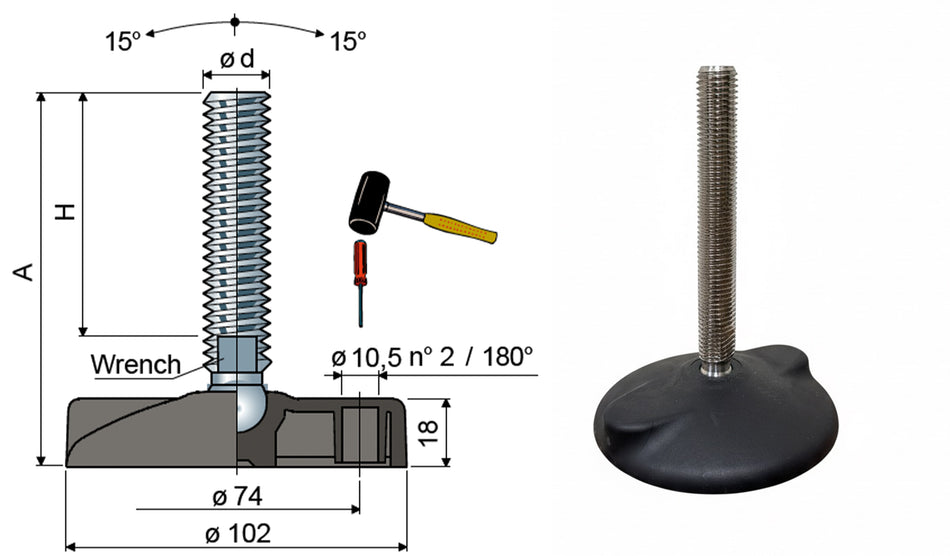 Articulated Feet SS 38/7113