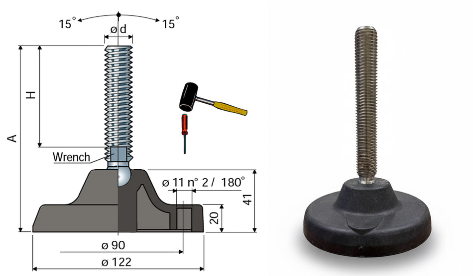 Articulated feet SS 92/7797