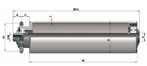 Steel Driven Roller W600mm